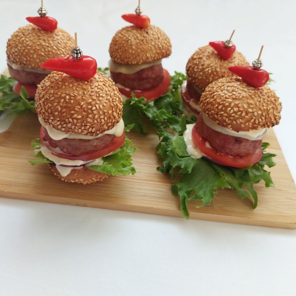 Grillitud suupiste mininburgerid (20tk)